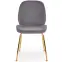 Szék K381 Velvet/Króm szürke/Aranysárga,5