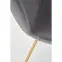 Szék K381 Velvet/Króm szürke/Aranysárga,8