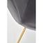 Szék K381 Velvet/Króm szürke/Aranysárga,8