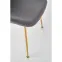 Szék K381 Velvet/Króm szürke/Aranysárga,9