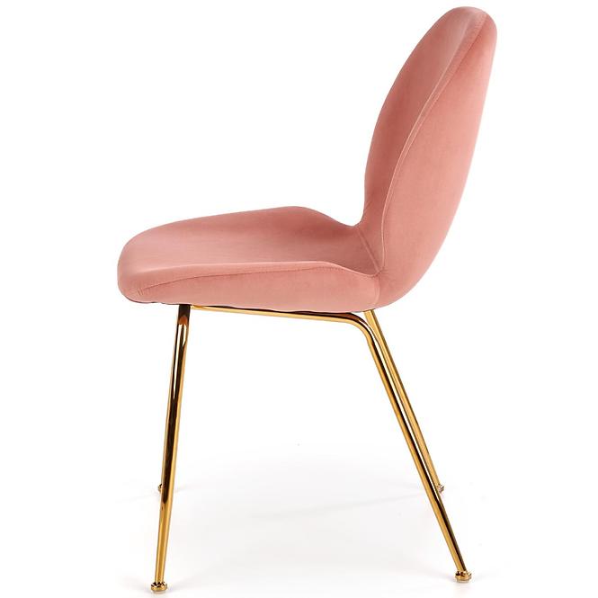 Szék K381 Velvet/Króm Rózsaszín/Aranysárga,12