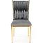 Szék K436 Velvet/Króm szürke/Aranysárga,3