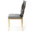 Szék K436 Velvet/Króm szürke/Aranysárga,4