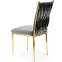 Szék K436 Velvet/Króm szürke/Aranysárga,5