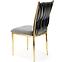 Szék K436 Velvet/Króm szürke/Aranysárga,5
