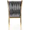 Szék K436 Velvet/Króm szürke/Aranysárga,6