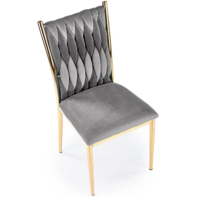 Szék K436 Velvet/Króm szürke/Aranysárga,7