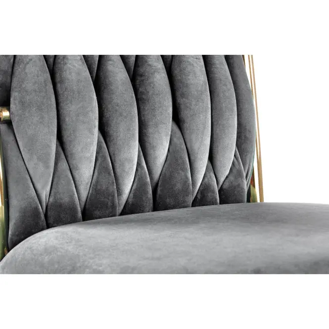 Szék K436 Velvet/Króm szürke/Aranysárga,8