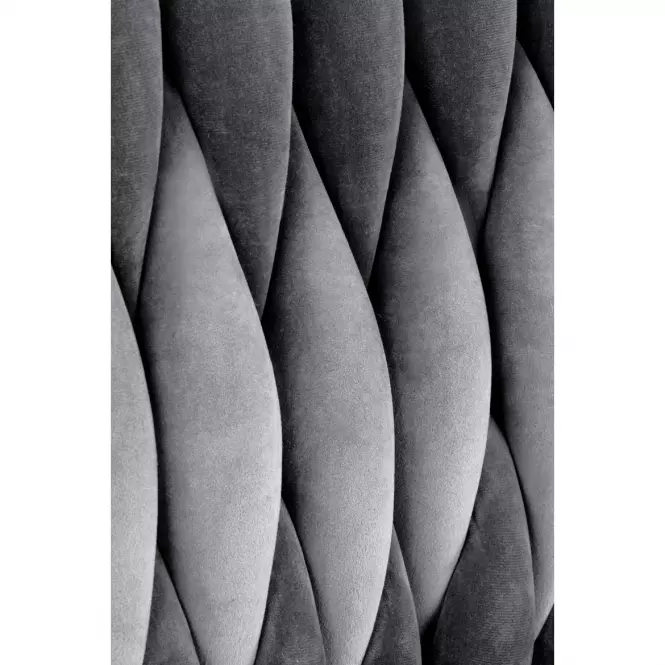 Szék K436 Velvet/Króm szürke/Aranysárga