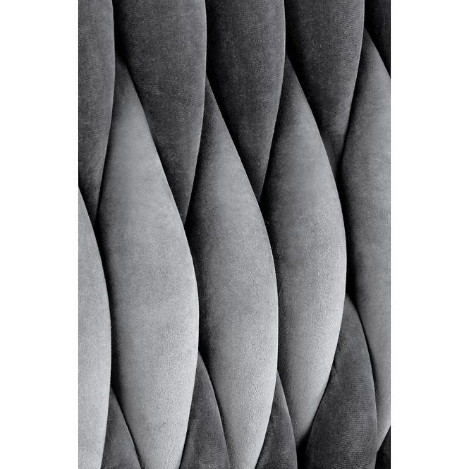 Szék K436 Velvet/Króm szürke/Aranysárga