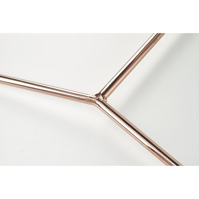 Szék K390 Szövet/Eco bőr/Króm-Krém/Sötétszürke