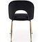 Szék K385 Velvet/Króm fekete/Aranysárga,3