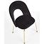 Szék K385 Velvet/Króm fekete/Aranysárga,4