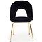 Szék K385 Velvet/Króm fekete/Aranysárga,5