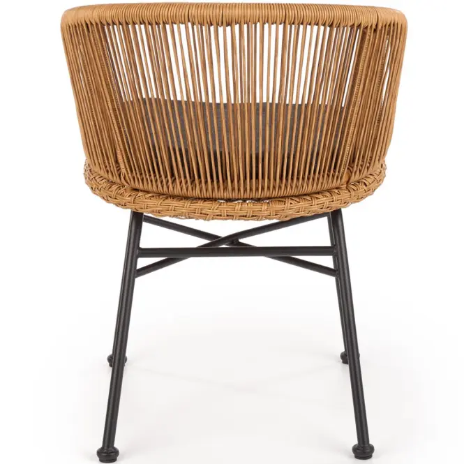 Szék K400 Rattan/Fém/Szövet Natural/szürke,13