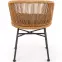 Szék K400 Rattan/Fém/Szövet Natural/szürke,13