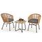 Szék K400 Rattan/Fém/Szövet Natural/szürke,14