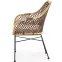 Szék K336 Rattan/Fém Natural/Sötétbarna,10