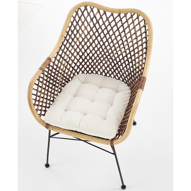 Szék K336 Rattan/Fém Natural/Sötétbarna