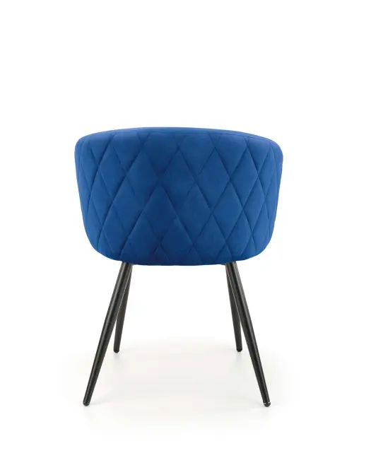Szék K430 Velvet/Fém Gránát,4