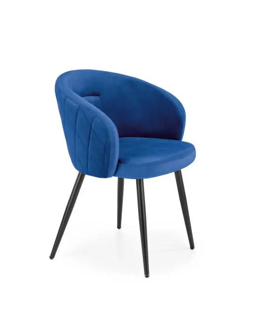 Szék K430 Velvet/Fém Gránát,2