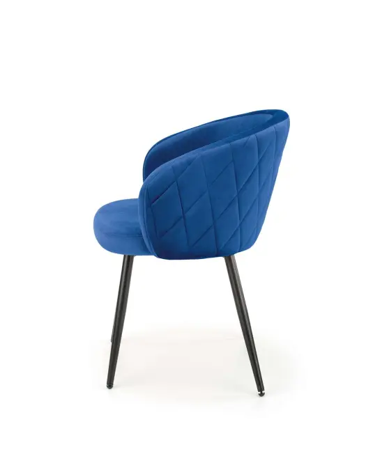 Szék K430 Velvet/Fém Gránát,3