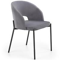 Szék K455 Velvet/Fém szürke
