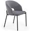 Szék K455 Velvet/Fém szürke,5