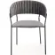 Szék K426 Velvet/Fém szürke,3