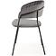 Szék K426 Velvet/Fém szürke,4