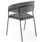 Szék K426 Velvet/Fém szürke,5