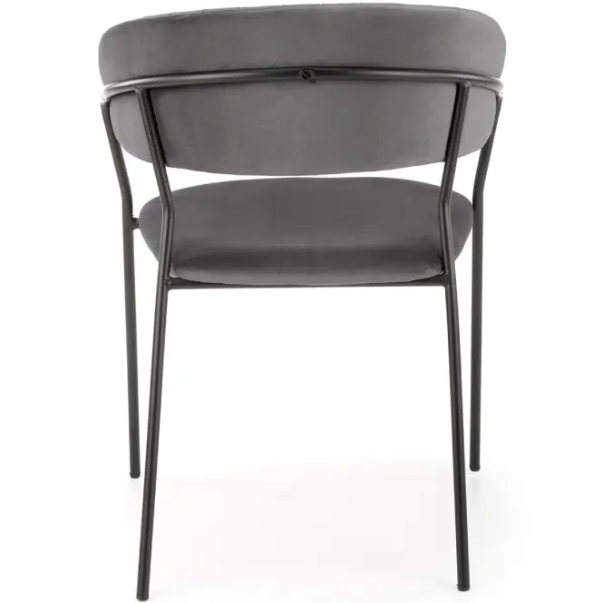 Szék K426 Velvet/Fém szürke