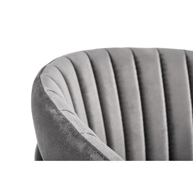 Szék K426 Velvet/Fém szürke
