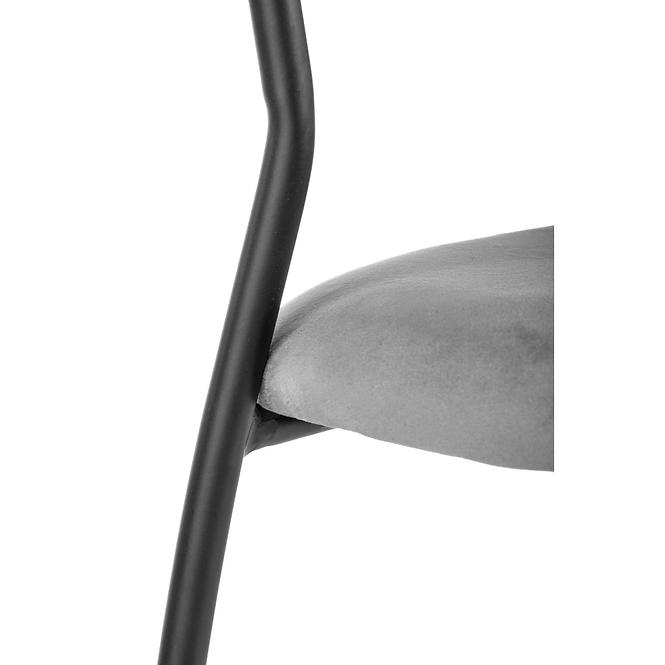 Szék K426 Velvet/Fém szürke