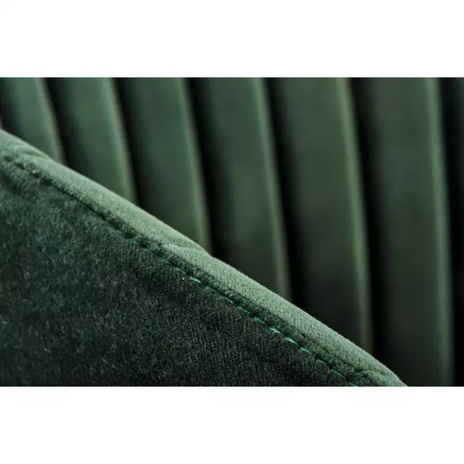 Szék K426 Velvet/Fém Sötétzöld