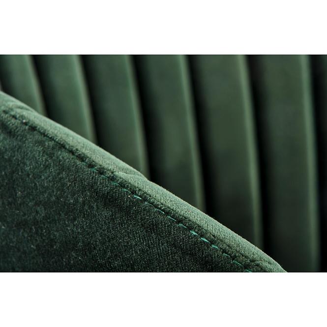 Szék K426 Velvet/Fém Sötétzöld