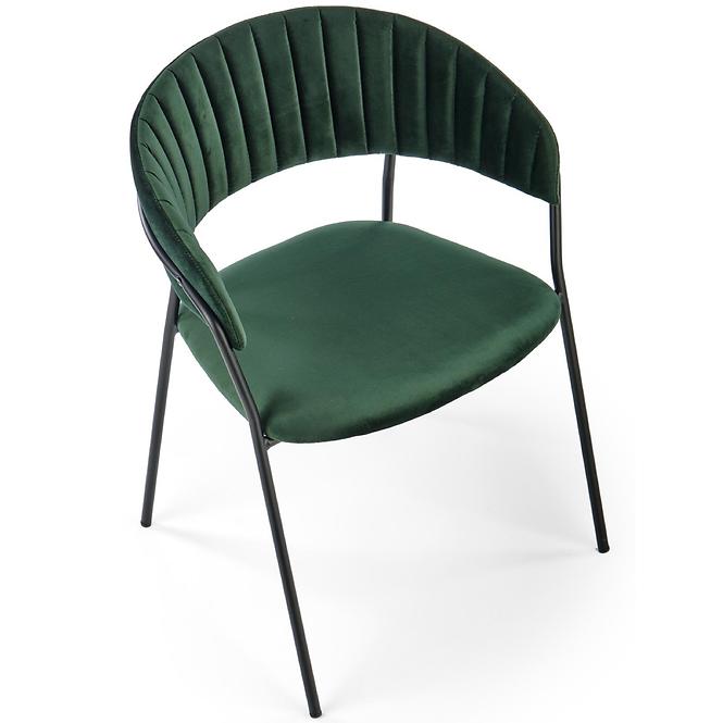 Szék K426 Velvet/Fém Sötétzöld,5