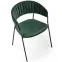 Szék K426 Velvet/Fém Sötétzöld,5