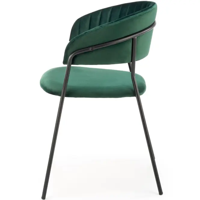 Szék K426 Velvet/Fém Sötétzöld,9