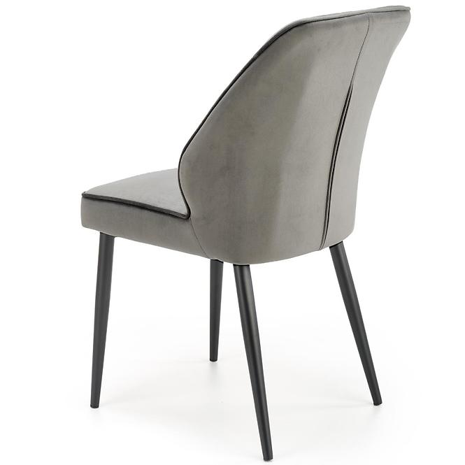 Szék K432 Velvet/Fém szürke