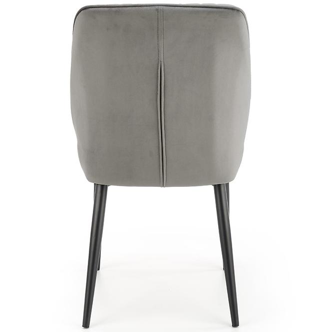 Szék K432 Velvet/Fém szürke