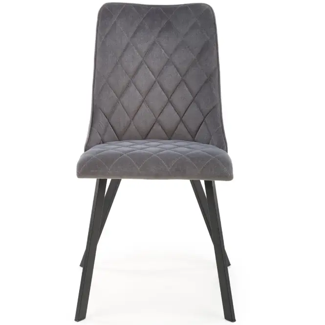 Szék K450 Velvet/Fém szürke