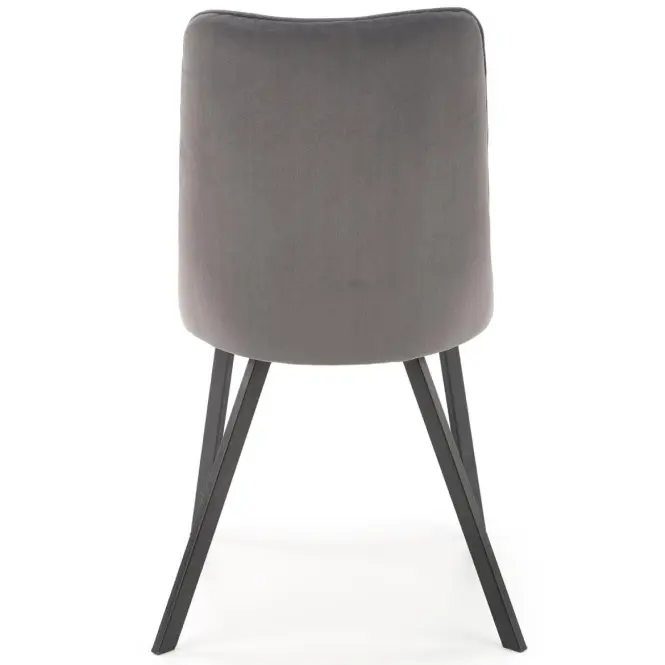 Szék K450 Velvet/Fém szürke