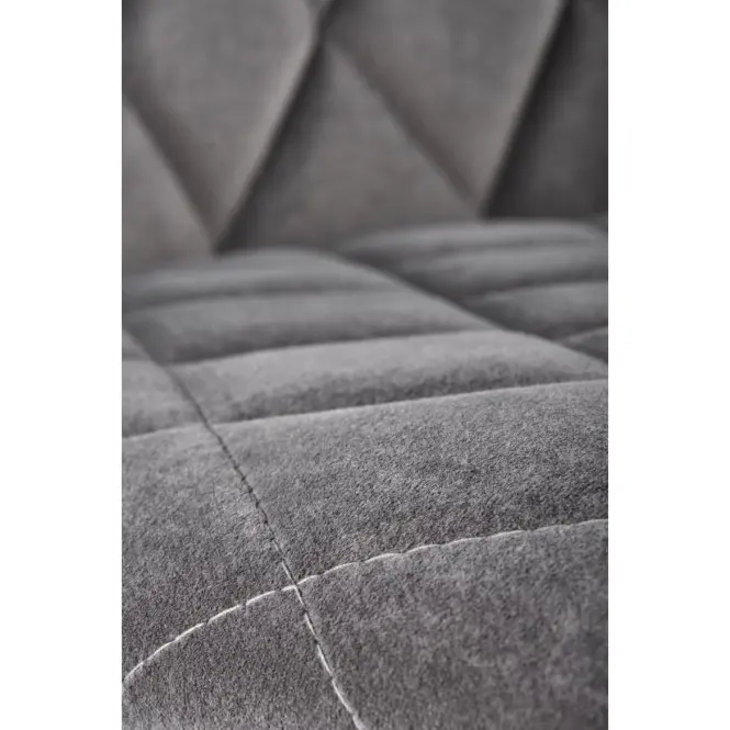 Szék K450 Velvet/Fém szürke