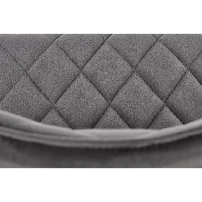 Szék K450 Velvet/Fém szürke