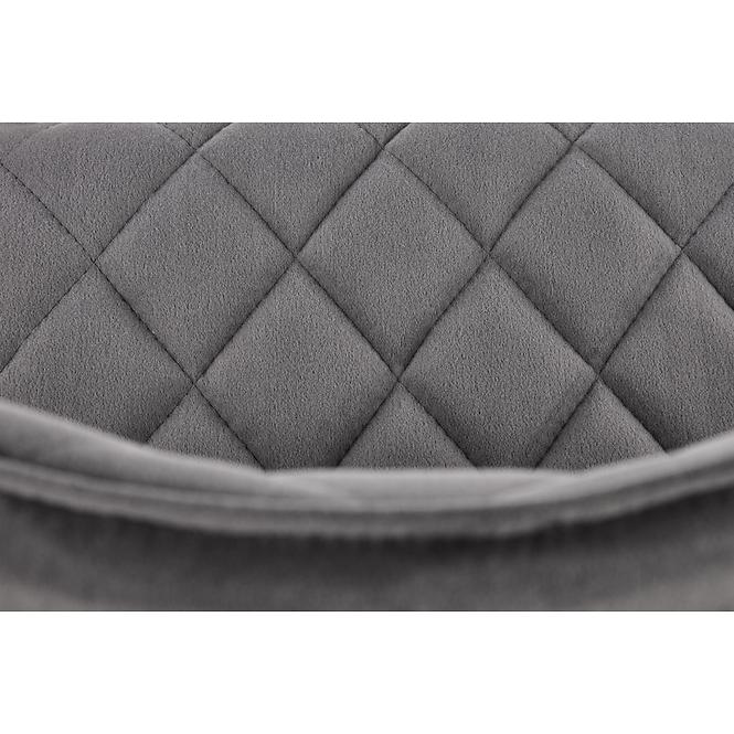 Szék K450 Velvet/Fém szürke