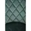 Szék K450 Velvet/Fém Sötétzöld,10