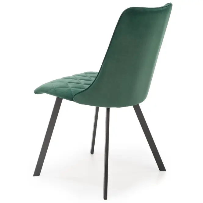 Szék K450 Velvet/Fém Sötétzöld,6
