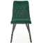 Szék K450 Velvet/Fém Sötétzöld,8