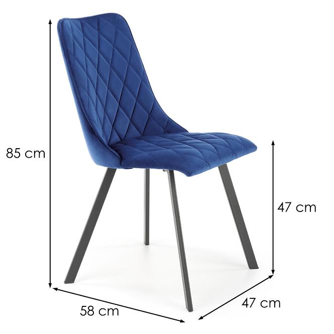 Szék K450 Velvet/Fém Gránát